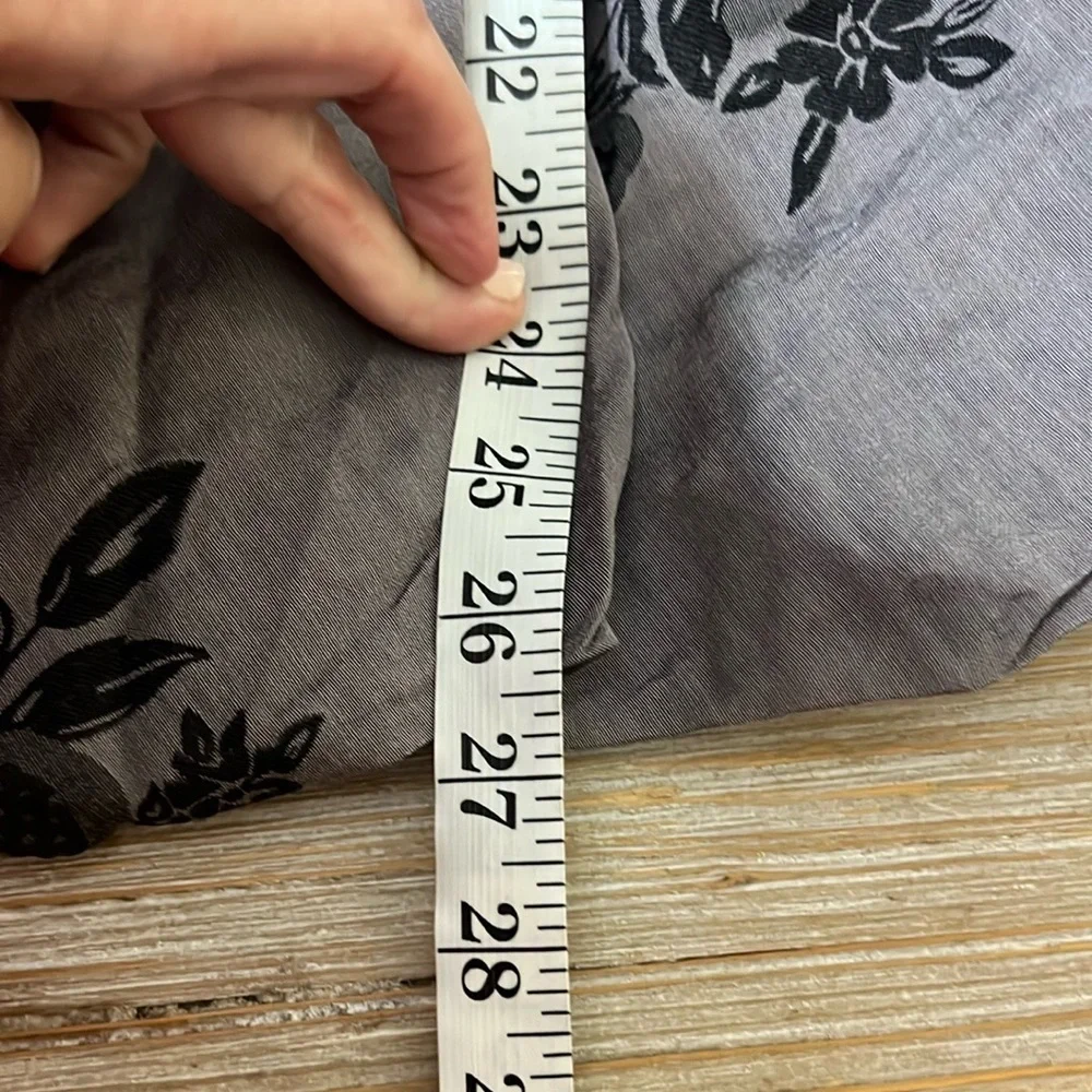 Anthro’s Storyline, Fun, Fabulous Gray Floral Bubble-Hem Skirt,EUC,Size M - Picture 6 of 6